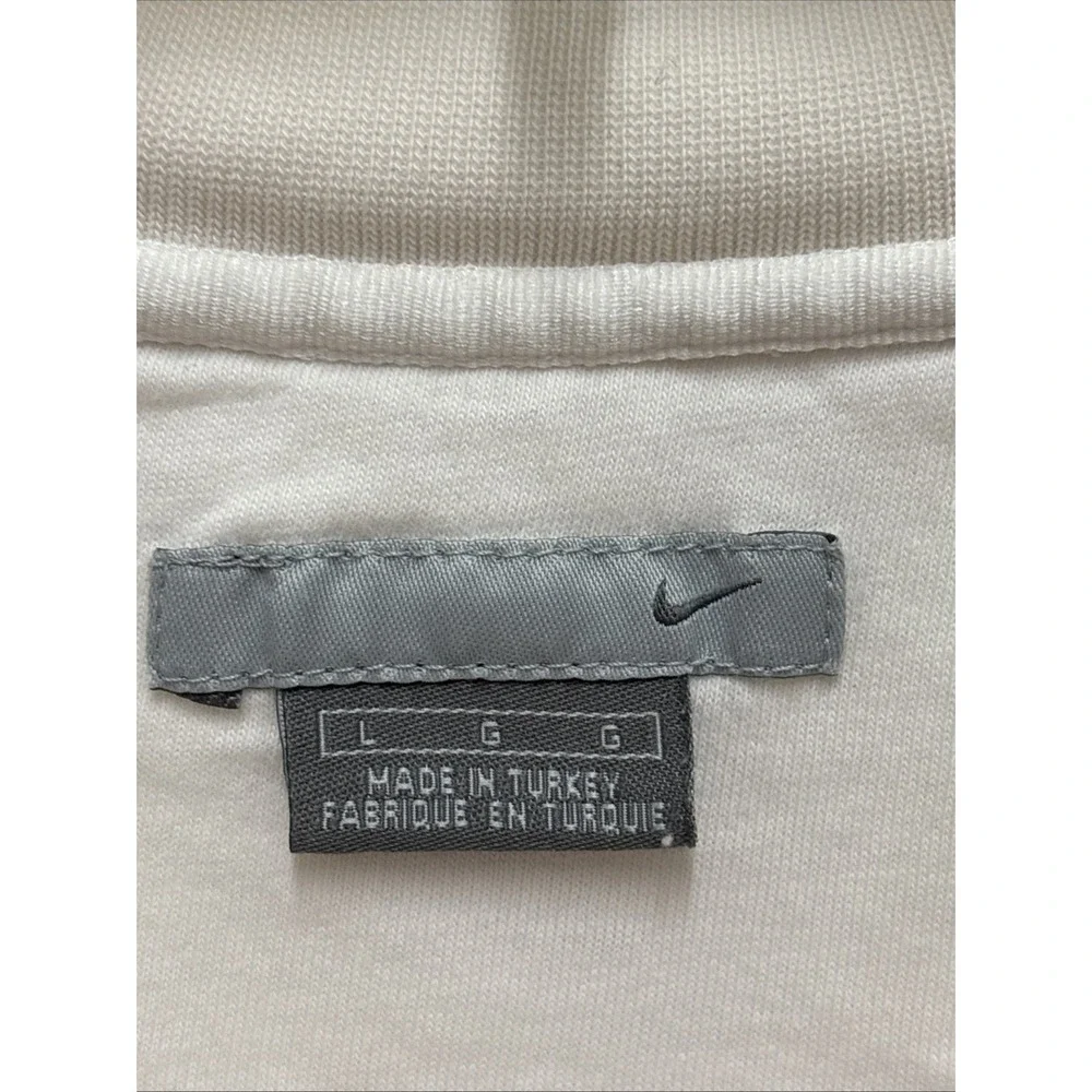 Vtg Nike White Tag 90's Men's‎ Size XL White Yellow Check Swoosh Sweatshirt USA